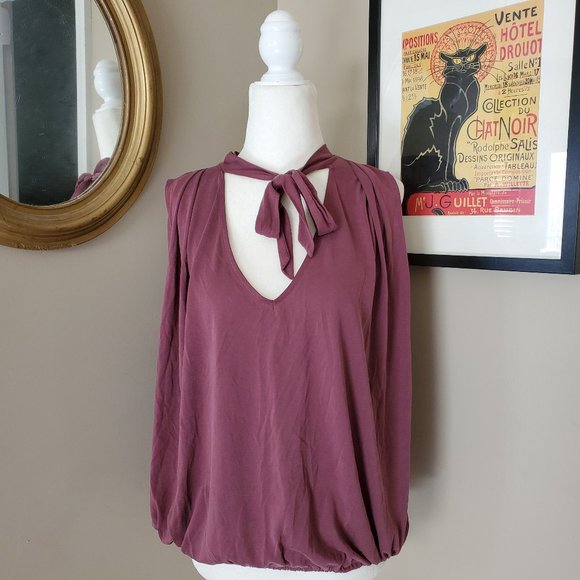 Free People Forget Me Not Tie-Neck Tank Shiraz XS - Picture 6 of 16